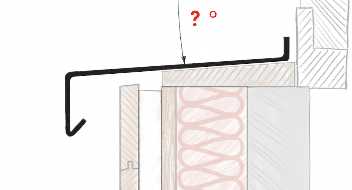 Gefälle hinterlüftet Darstellung