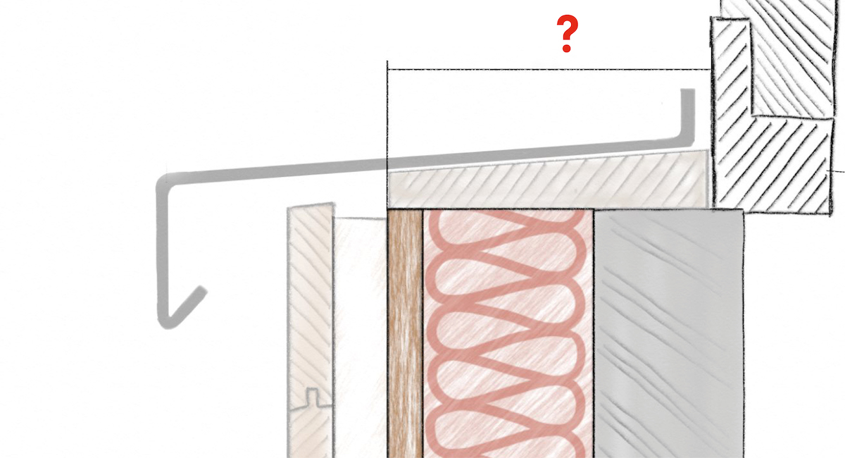 Leibung hinterlüftet Darstellung