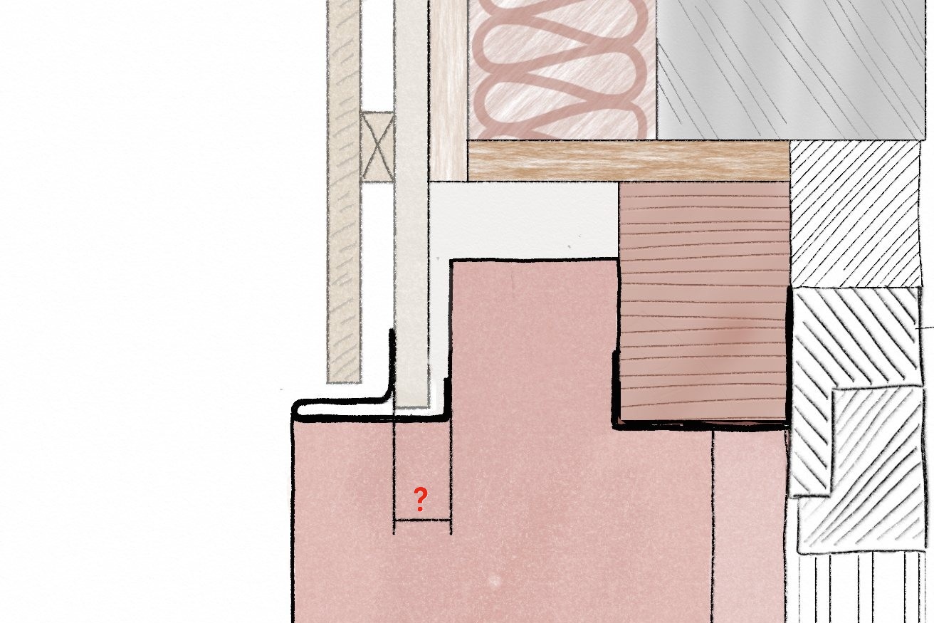 Öffnung Sturzblech Schalung vertikal Darstellung