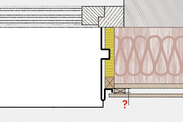 Tiefe Rinne Darstellung